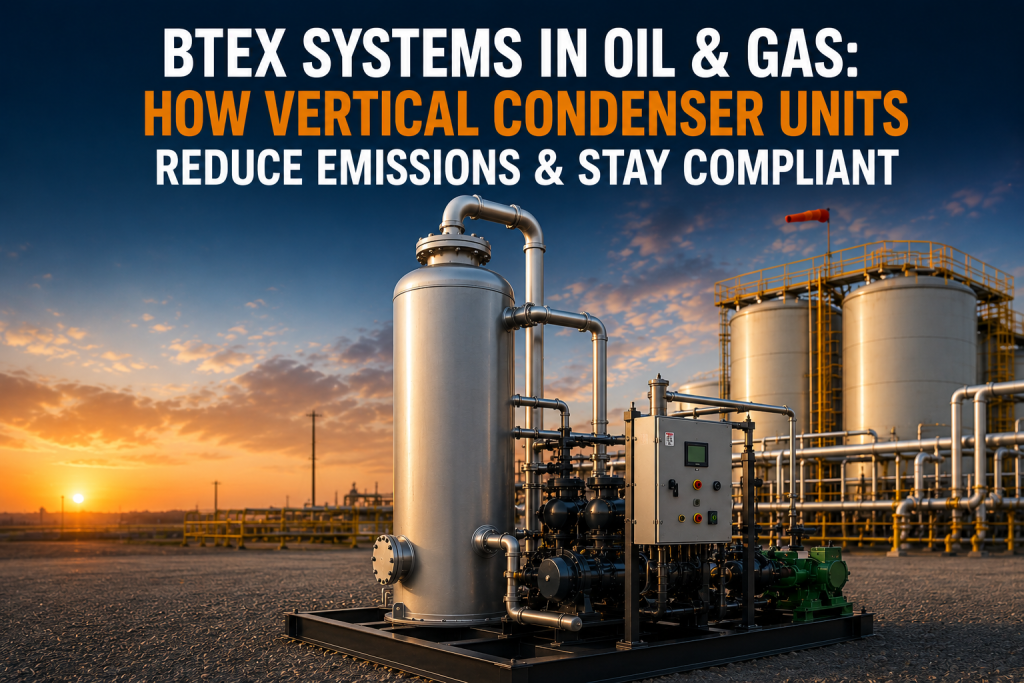 BTEX Systems in Oil & Gas: Vertical Condenser Units