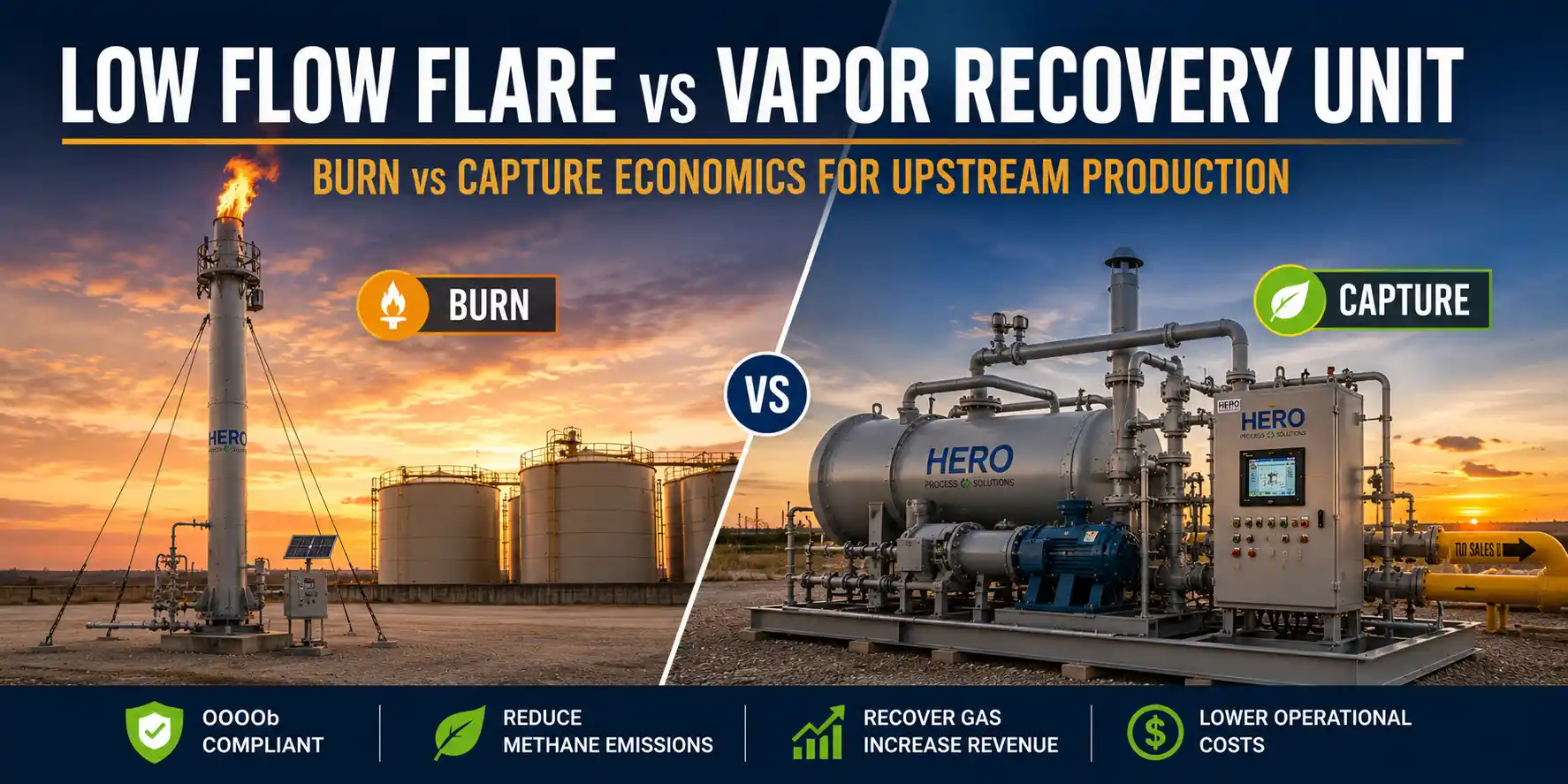 Low Flow Flare vs Vapor Recovery Unit