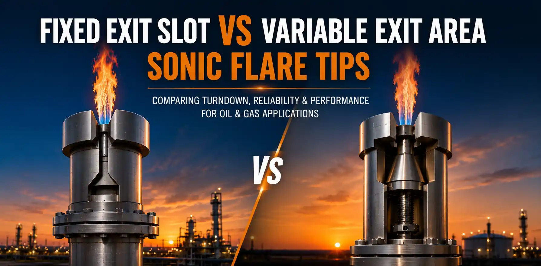 Fixed Exit Slot vs Variable Exit Area Sonic Flare Tips