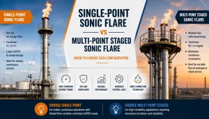 Single-Point Sonic Flare vs Multi-Point Staged Sonic Flare