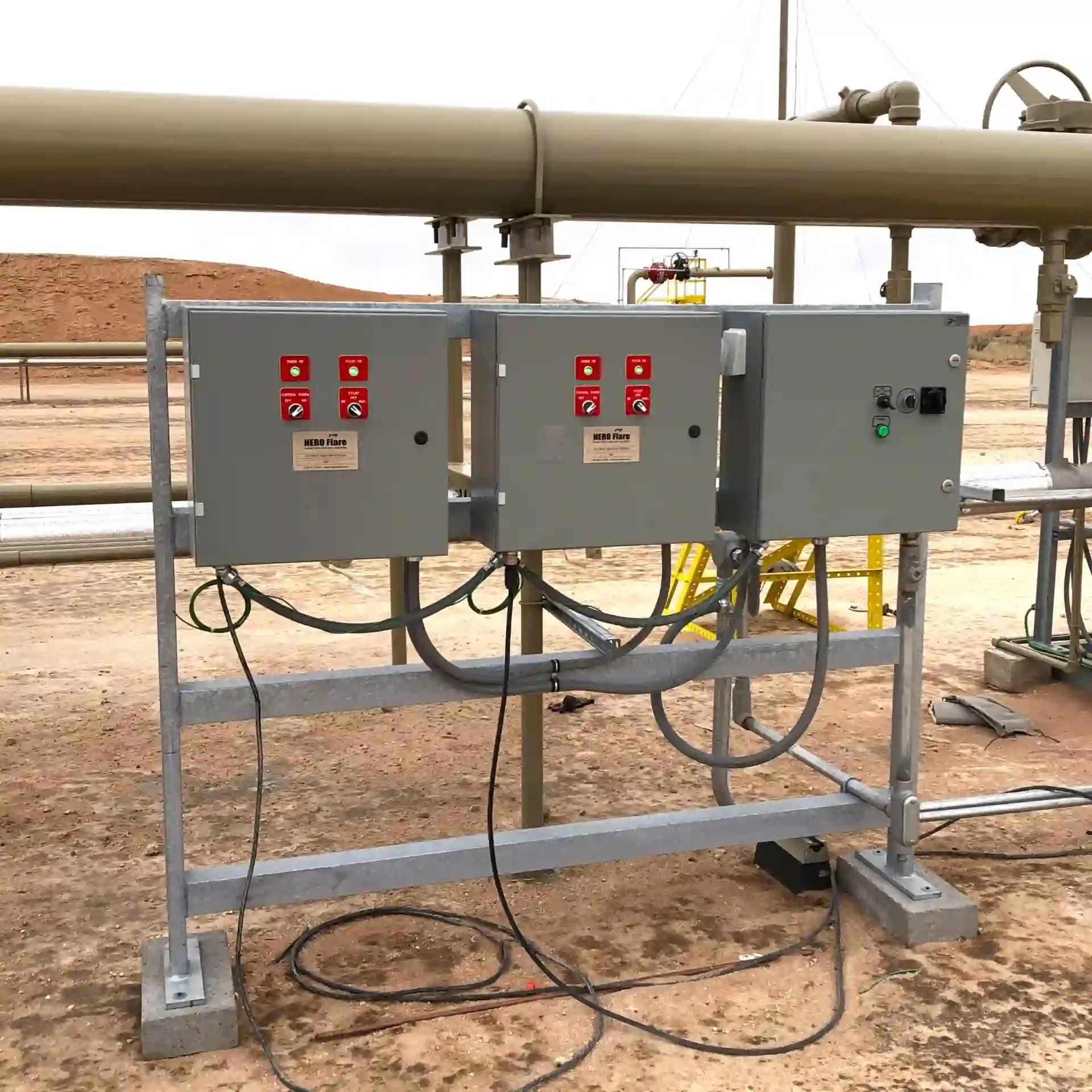 Low flow flare installation