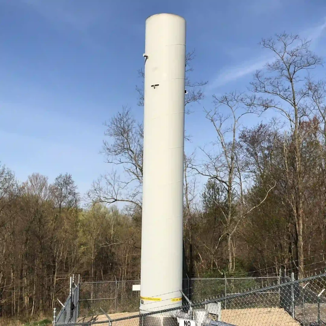 Vapor combustor installation