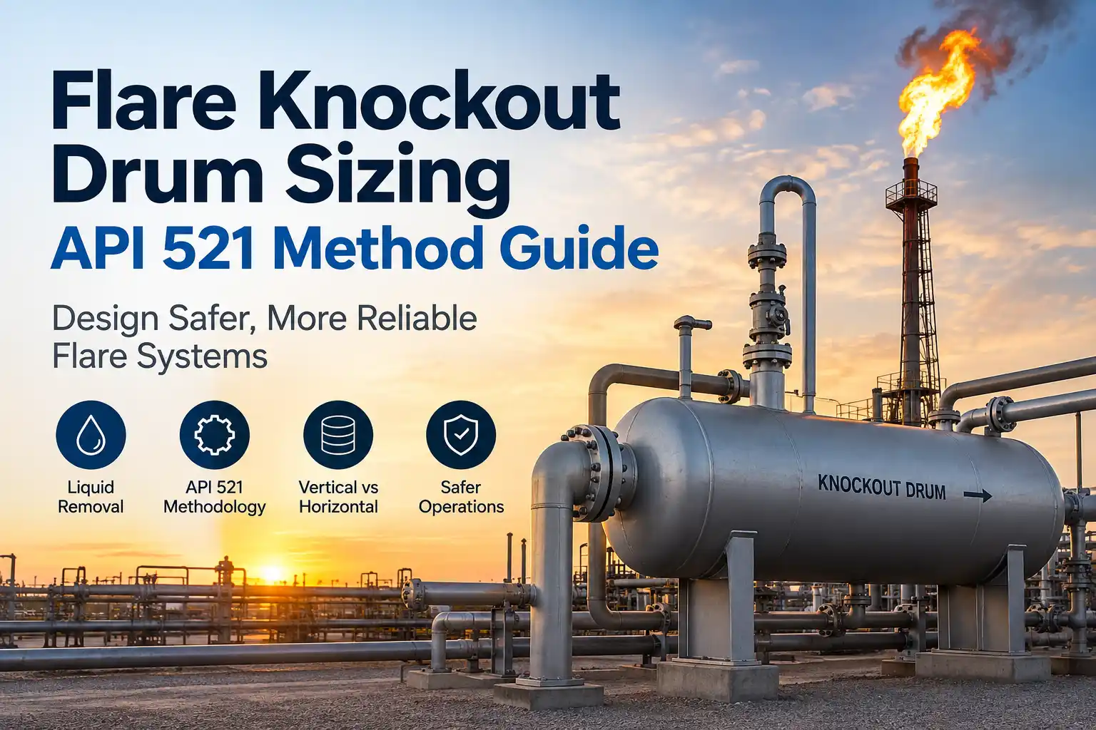 Flare Knockout Drum Sizing: API 521 Method Guide