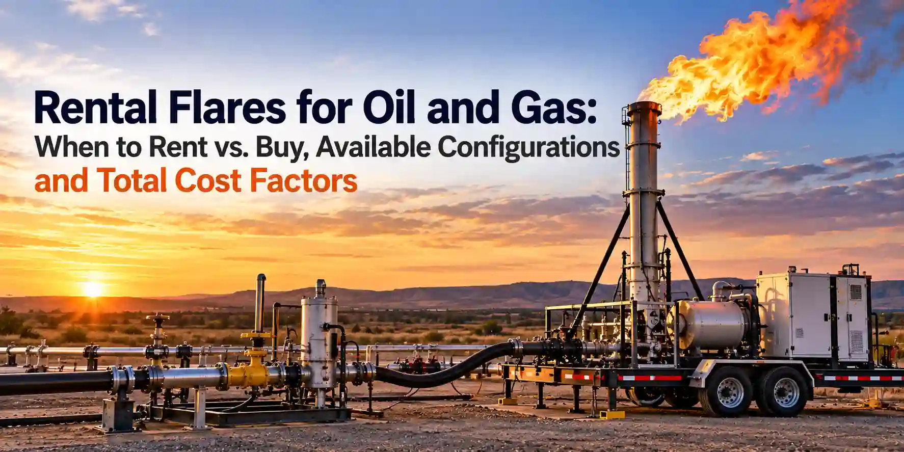 Rental Flares for Oil and Gas: When to Rent vs. Buy, Available Configurations and Total Cost Factors